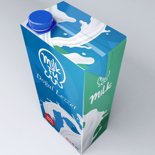 AtaSancak Süt Kutusu 3D Modellemesi